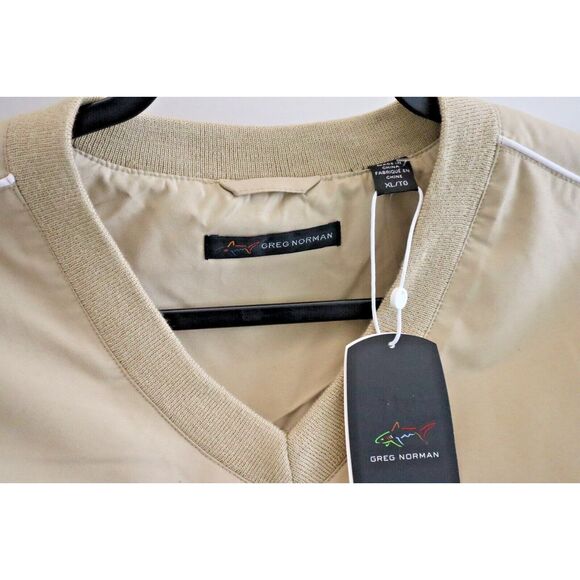 Greg Norman G7S1J557 Men's Sz XL Khaki Pull Over Technical Performance Jacket - Picture 4 of 6